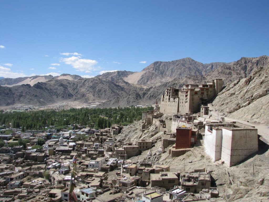 AskDushyant arieal view of leh ladakh road trip to ladakh 2009