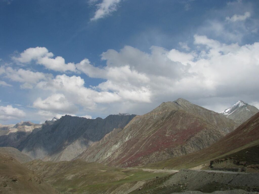 AskDushyant blue sky and himalayan mountains zojila zojila pass zojila war road trip to kashmir valley 2011