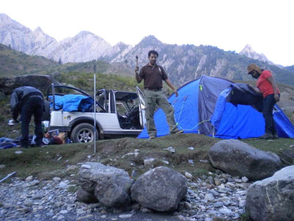 AskDushyant time to place tent night camp at sonmarg road trip to kashmir valley 2009