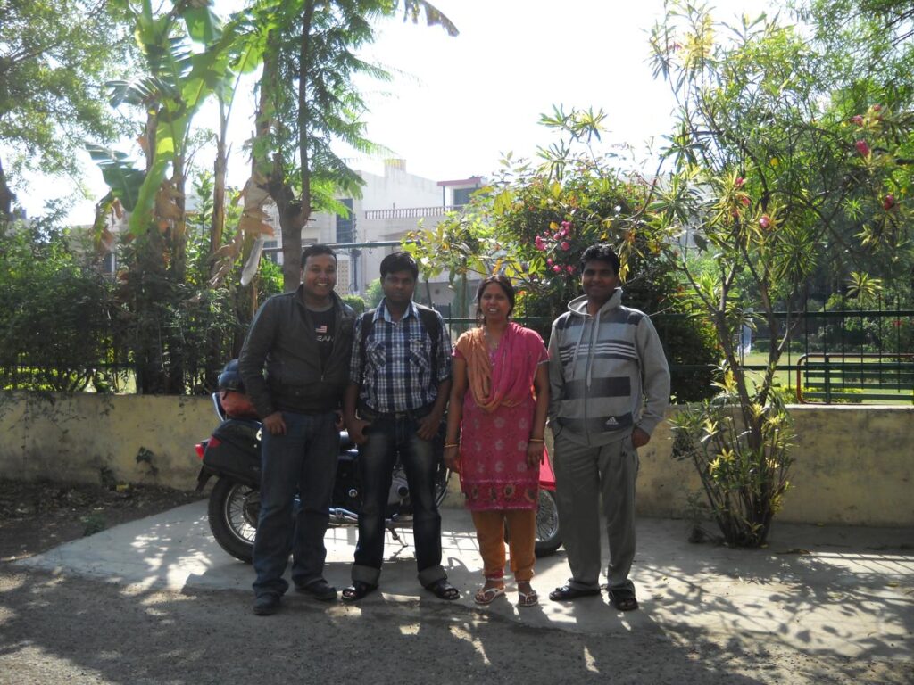 AskDushyant enjoying good time with my friends family at moradabad time for ride back to delhi returning from nepal bike trip via nainital and rudrapur extremely adventurous Year 2011