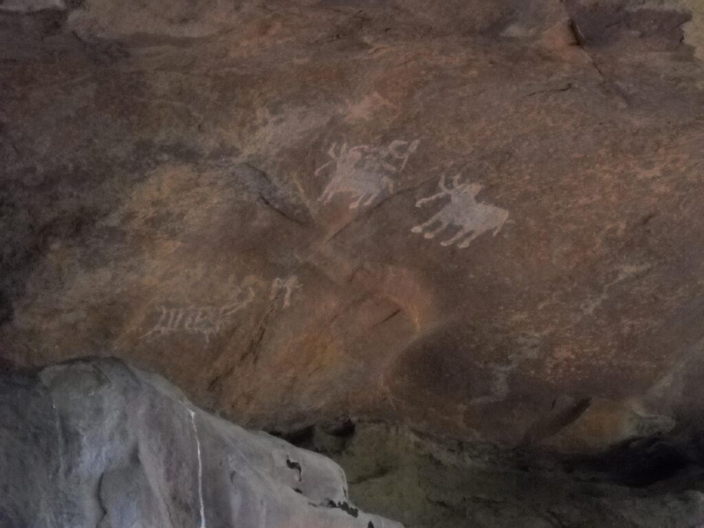 AskDushyant rock painting human hunting on elephant bhimbetka an archaeological treasure of ancient india road trip to bhimbetka Year 2009