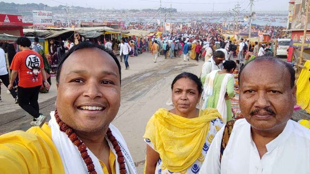 AskDushyant arail ghat landscape view of kumbh sangam arail ghat year 2025 mahakumbh yatra from kareli madhyapradesh to prayagraj uttarpradesh memoir